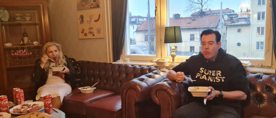 Det bjöds på julbord så klart för alla inbjudna gäster.